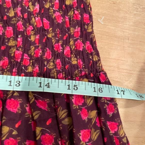 NWOT Natural Life 💯 cotton geometric and floral smocked  boho prairie skirt S/M - Picture 11 of 12